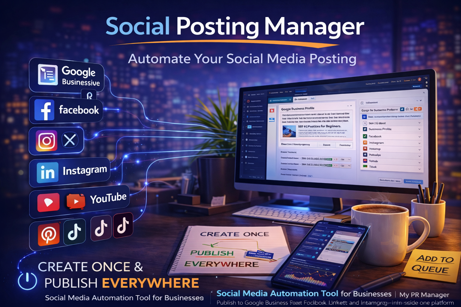 Social Media Automation Tool for Businesses | My PR Manager