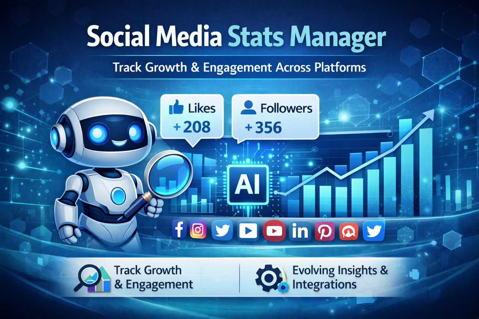Social Media Stats Manager: Track Engagement & Growth Across Platforms | My PR Manager
