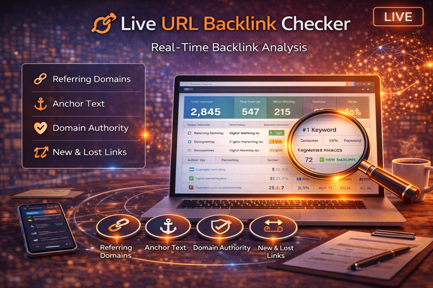 Live URL Backlink Checker: Analyze Backlinks & Authority Signals | My PR Manager